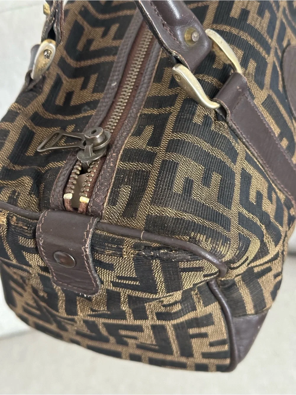 Fendi Zucca FF Boston bag